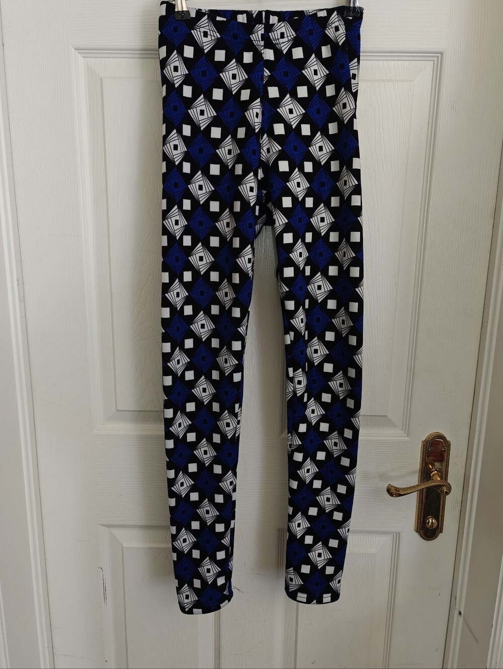JUST COZY Geometric Fleece Lined Leggings